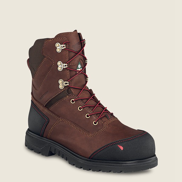 Safety Støvler Herre - Red Wing Brnr Xp - 8-Inch Waterproof Csa Toe - Brune/Sort - HCMUIF-587